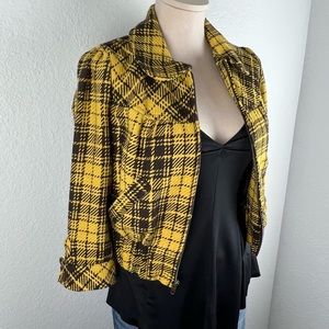 Flannel Crop Jacket